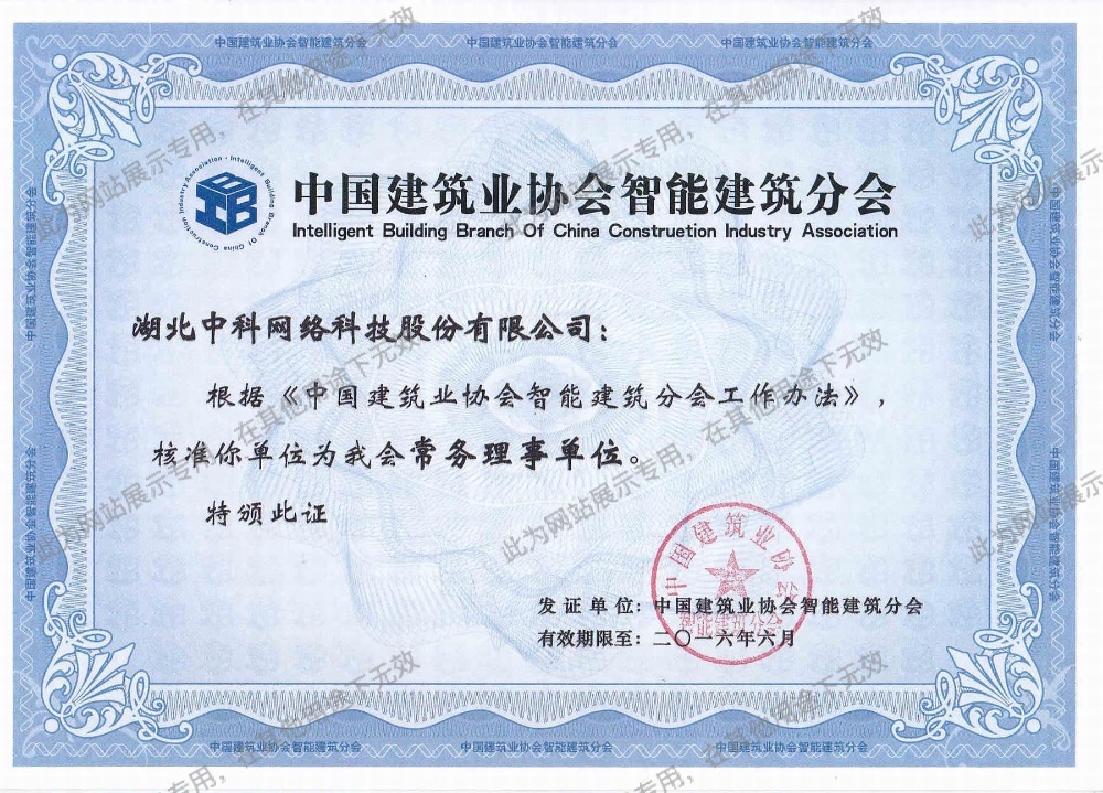 中國(guó)建筑協(xié)會(huì)智能建筑分會(huì)常務(wù)理事單位